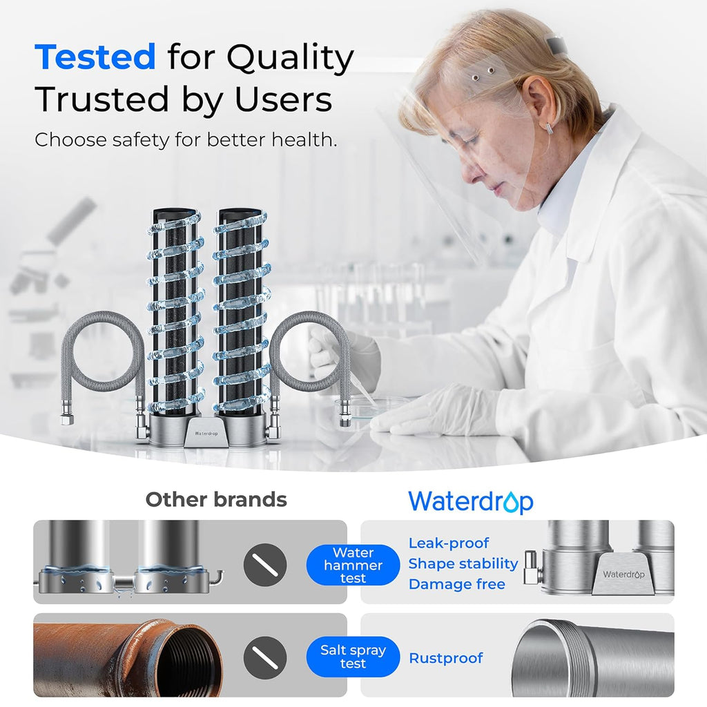 Waterdrop DST Stainless Steel Under Sink Water Filter System