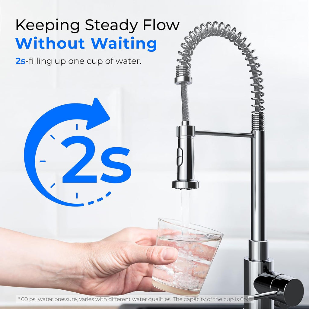 Waterdrop DST Stainless Steel Under Sink Water Filter System