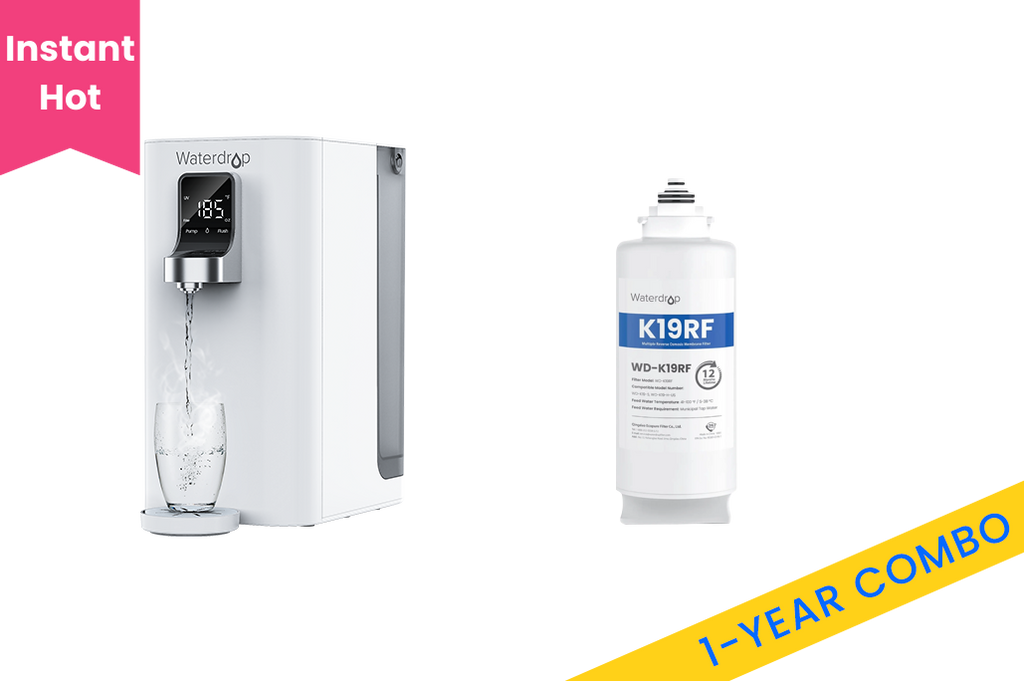 K19-H Instant Hot Countertop RO System with an Extra One-Year Filter Combo
