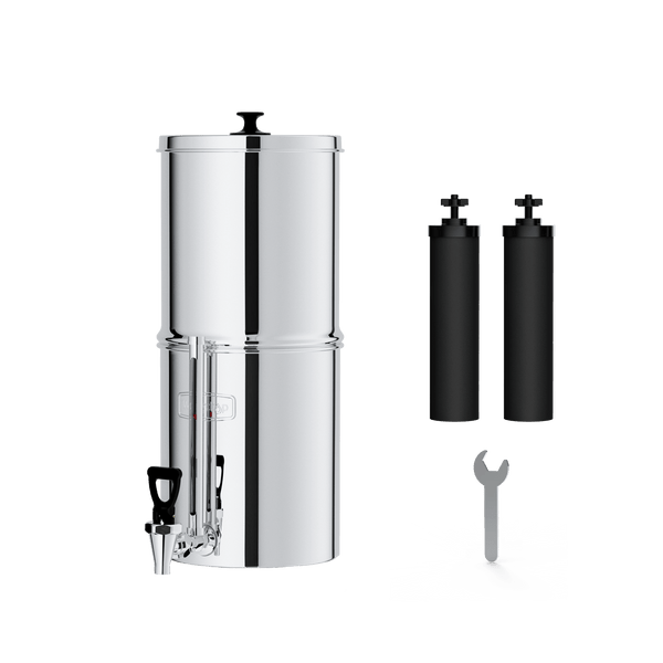 Waterdrop - 2.25-gallon King Tank Gravity Water Filter System, With St Waterdrop - 2.25-gallon King Tank Gravity Water Filter System, With St