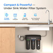 3-stage Under Counter Water Filter System with Dedicated Faucet Waterdrop TSB