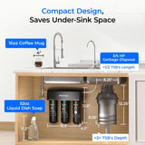 3-stage Under Counter Water Filter System with Dedicated Faucet Waterdrop TSB