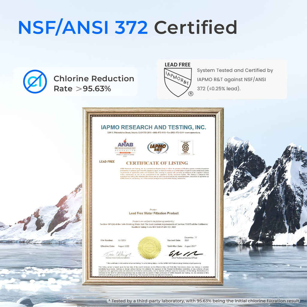 Waterdrop WD-WHF21-PG Whole House Water Filtration System with Iron and Manganese Removal Filter Cartridges