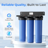 Waterdrop 3-Stage Whole House Water Filter System with 2 WF20F Replacement Filters