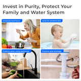 Waterdrop 3-Stage Whole House Water Filter System | Reduce Iron & Manganese