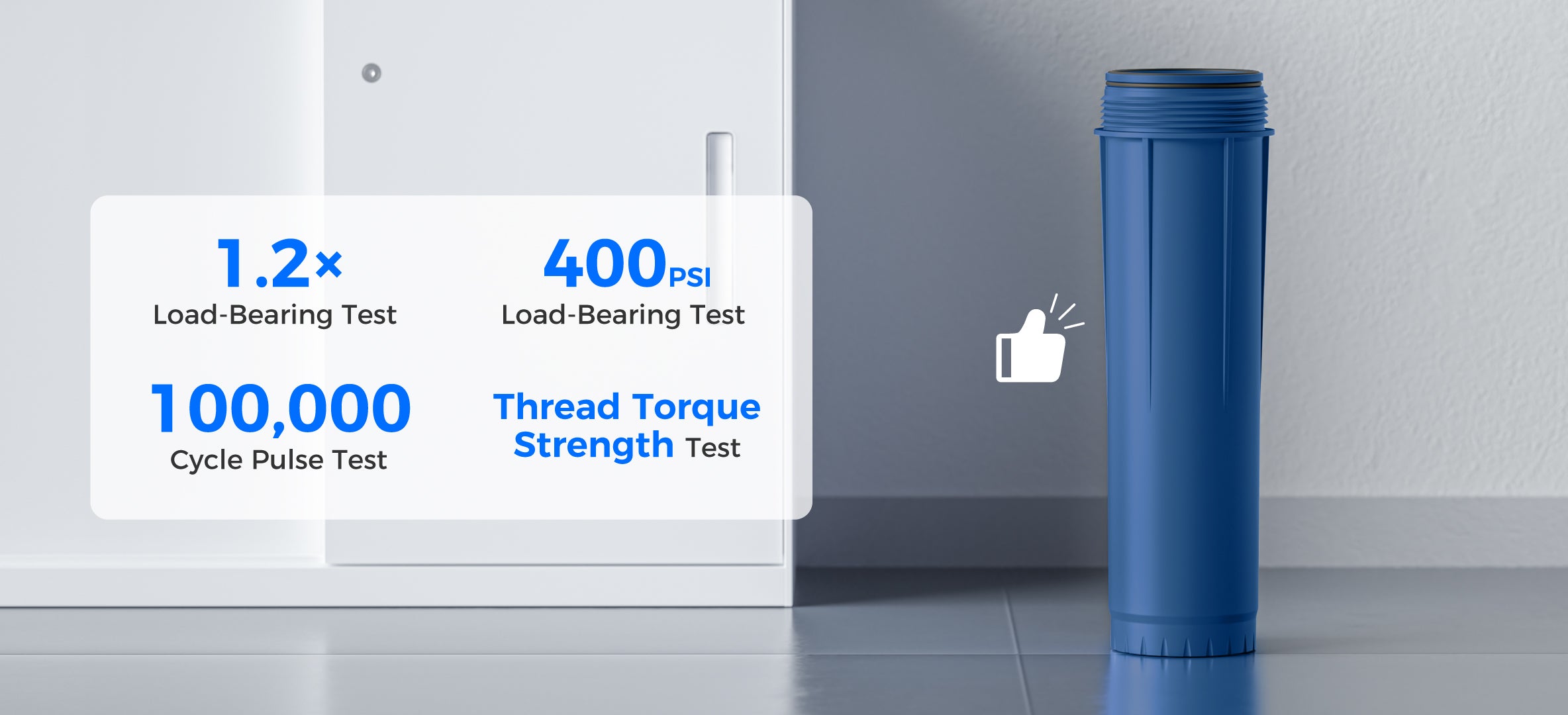 Strictly Tested Quality, Protects Home Water