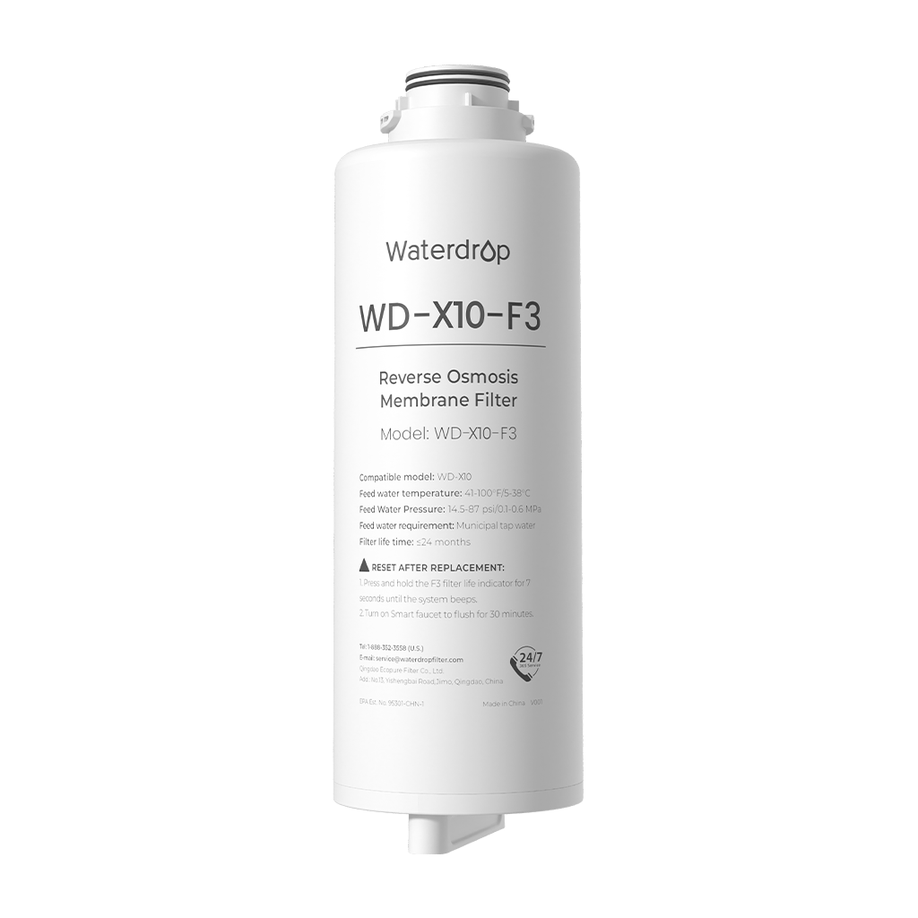 X10-F3 Filter for Waterdrop Master X10 Reverse Osmosis System | 1000 GPD