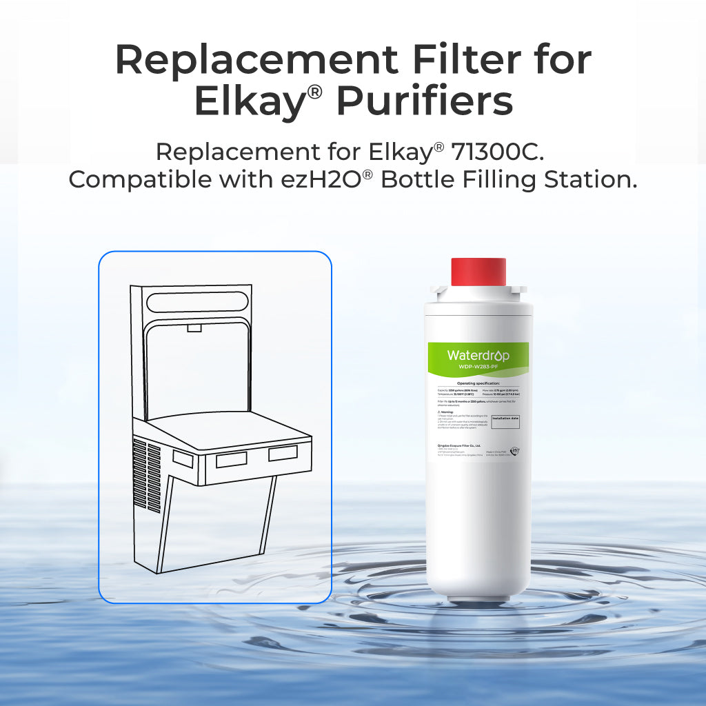 Waterdrop Replacement Filter for Elkay Water Filter 71300C - Thumbnail 4