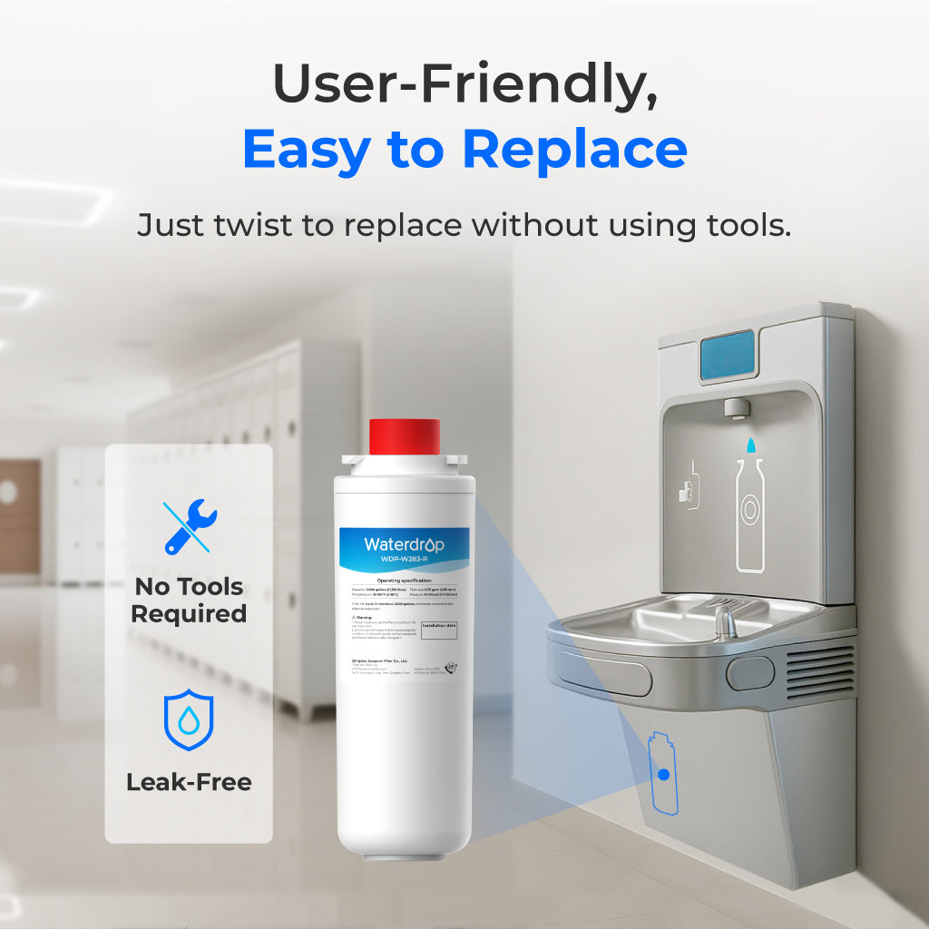 Waterdrop Replacement Filter for Elkay Water Filter 51300C - Thumbnail 5