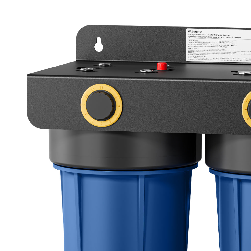 Waterdrop WHF2E-PC Whole House Water Filter System, 4-Stage Filtration | NSF/ANSI 372
