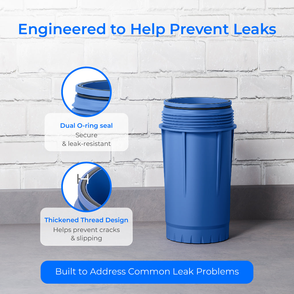 Waterdrop WHF2E-PC Whole House Water Filter System, 4-Stage Filtration | NSF/ANSI 372