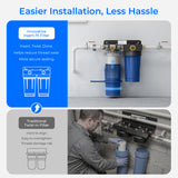 Waterdrop WHF2E-PC Whole House Water Filter System, 4-Stage Filtration | NSF/ANSI 372
