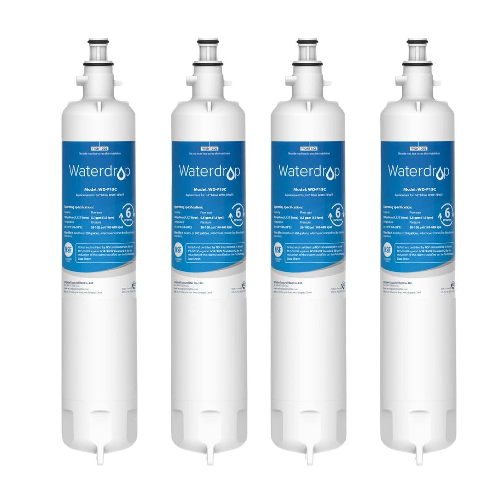 Waterdrop (Built-in CHIP) Replacement for GE® RPWFE Refrigerator Water Filter, NSF 42 & 372 Certified