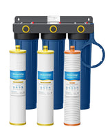 Waterdrop 3-Stage Whole House Water Filter System | 9-Stage Filtration, WD-WHF3E-SKH