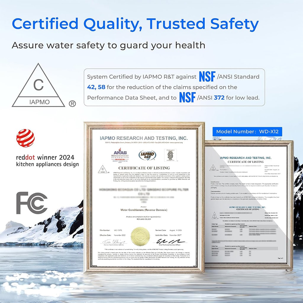 Waterdrop X Series Reverse Osmosis System, X12-B