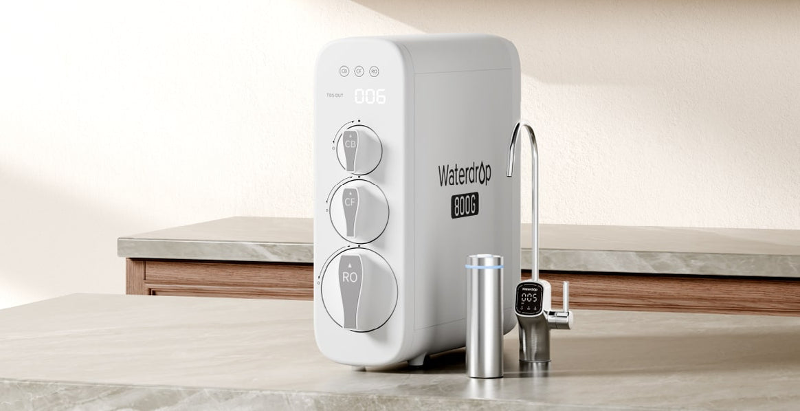 800 GPD Tankless RO System with UV Sterilizing Light - Waterdrop G3P800