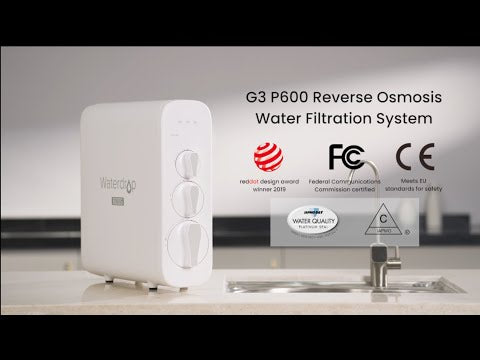 Waterdrop G3P600 Reverse Osmosis System, NSF/ANSI 58 & 372 Certified, 600  GPD