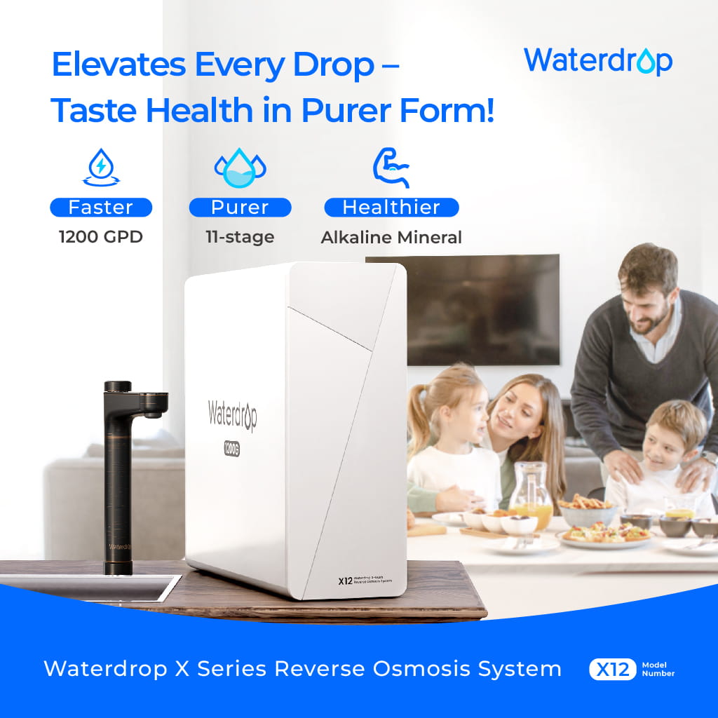 Waterdrop X Series Reverse Osmosis System, X12-Bronze