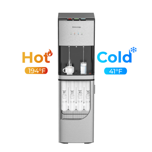 Waterdrop Y1CH Reverse Osmosis Bottleless Water Cooler, Silver