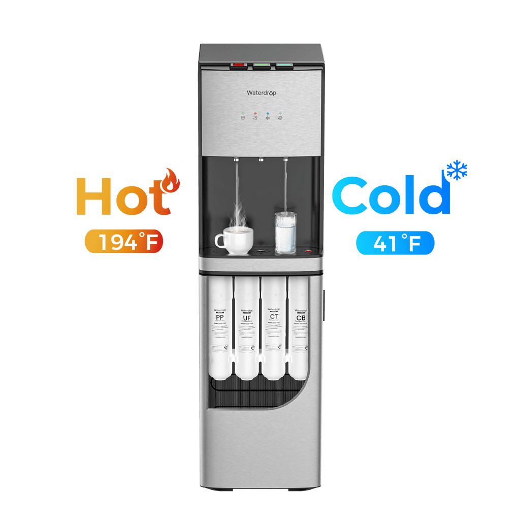Waterdrop Y1CH Ultrafiltration Bottleless Water Cooler, Sliver