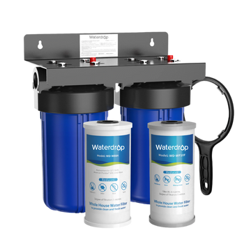 Waterdrop 2-Stage Whole House Water Filter System Reduce Iron&Manganese