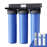 Waterdrop 3-Stage Whole House Water Filter System with Carbon Filter & Sediment Filter