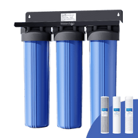Waterdrop 3-Stage Whole House Water Filter System with Carbon Filter & Sediment Filter