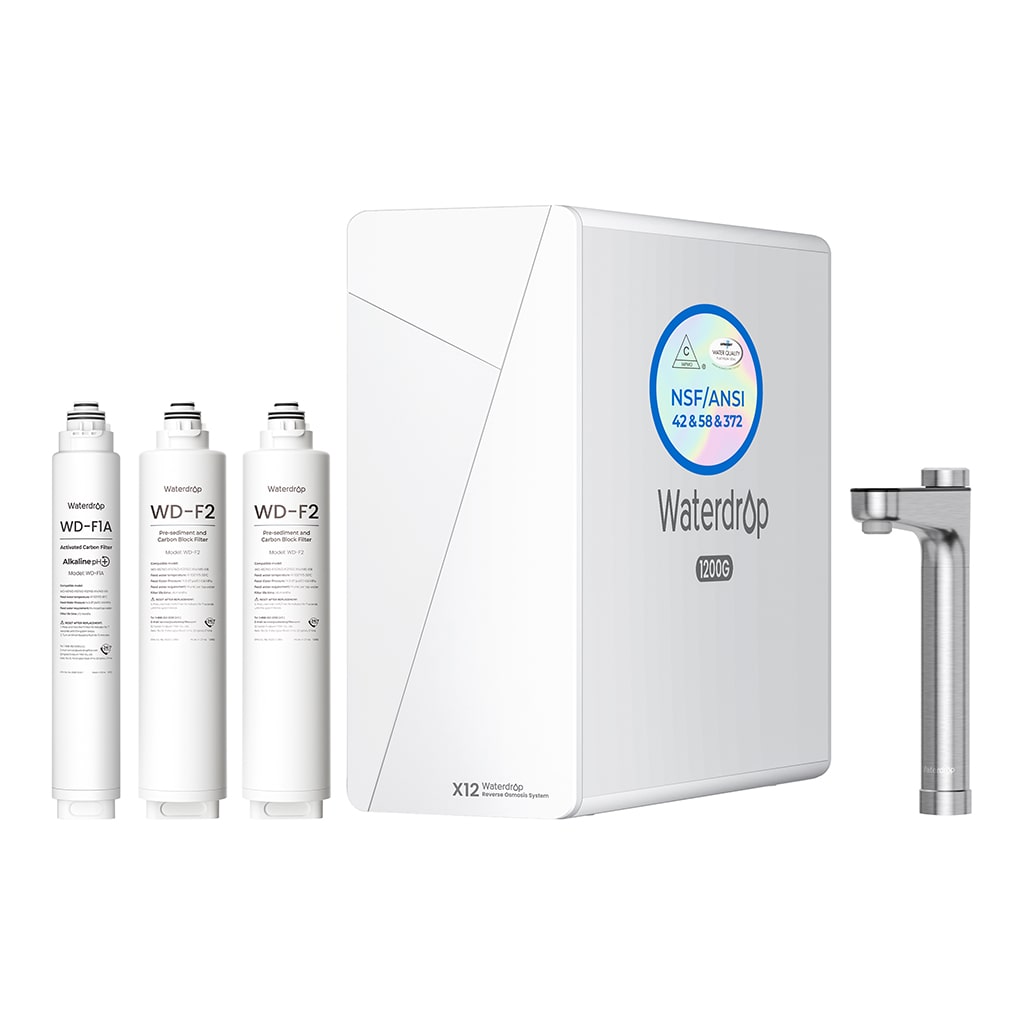 Waterdrop X12 Reverse Osmosis System with Replacement Filter Combo