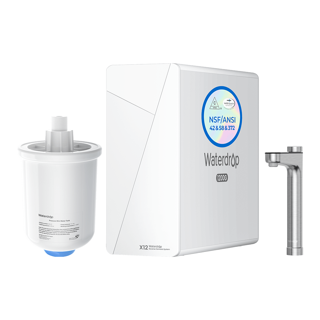 Waterdrop X12 Reverse Osmosis System with Water Tank Combo