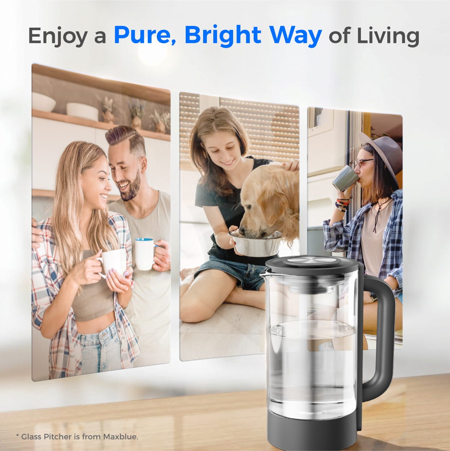 Water Pitcher for M6H & M6CG Countertop Reverse Osmosis System