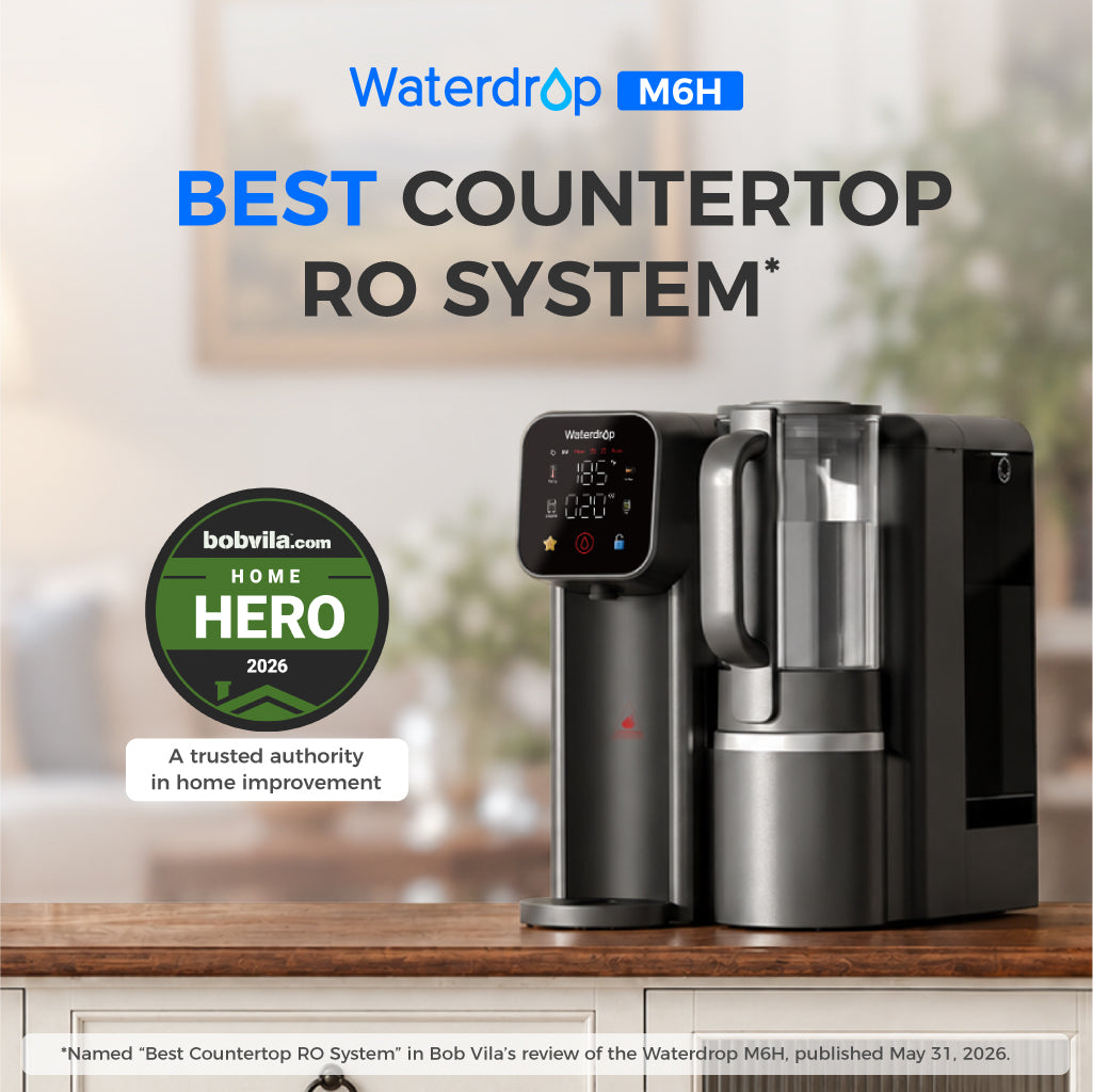 Waterdrop M6H Instant Hot Reverse Osmosis System, Countertop RO Filter