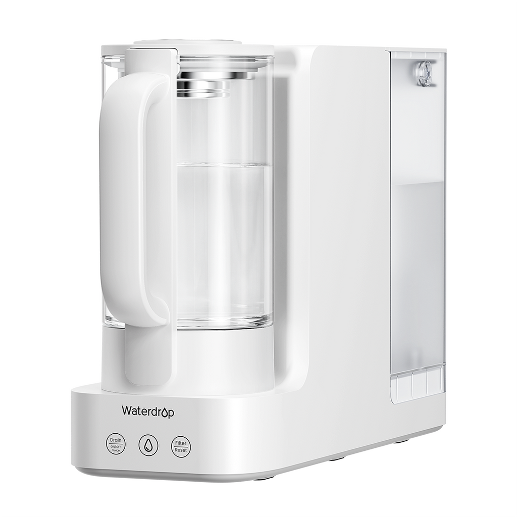Waterdrop C2SL Countertop Mineral Reverse Osmosis System with Glass Pitcher