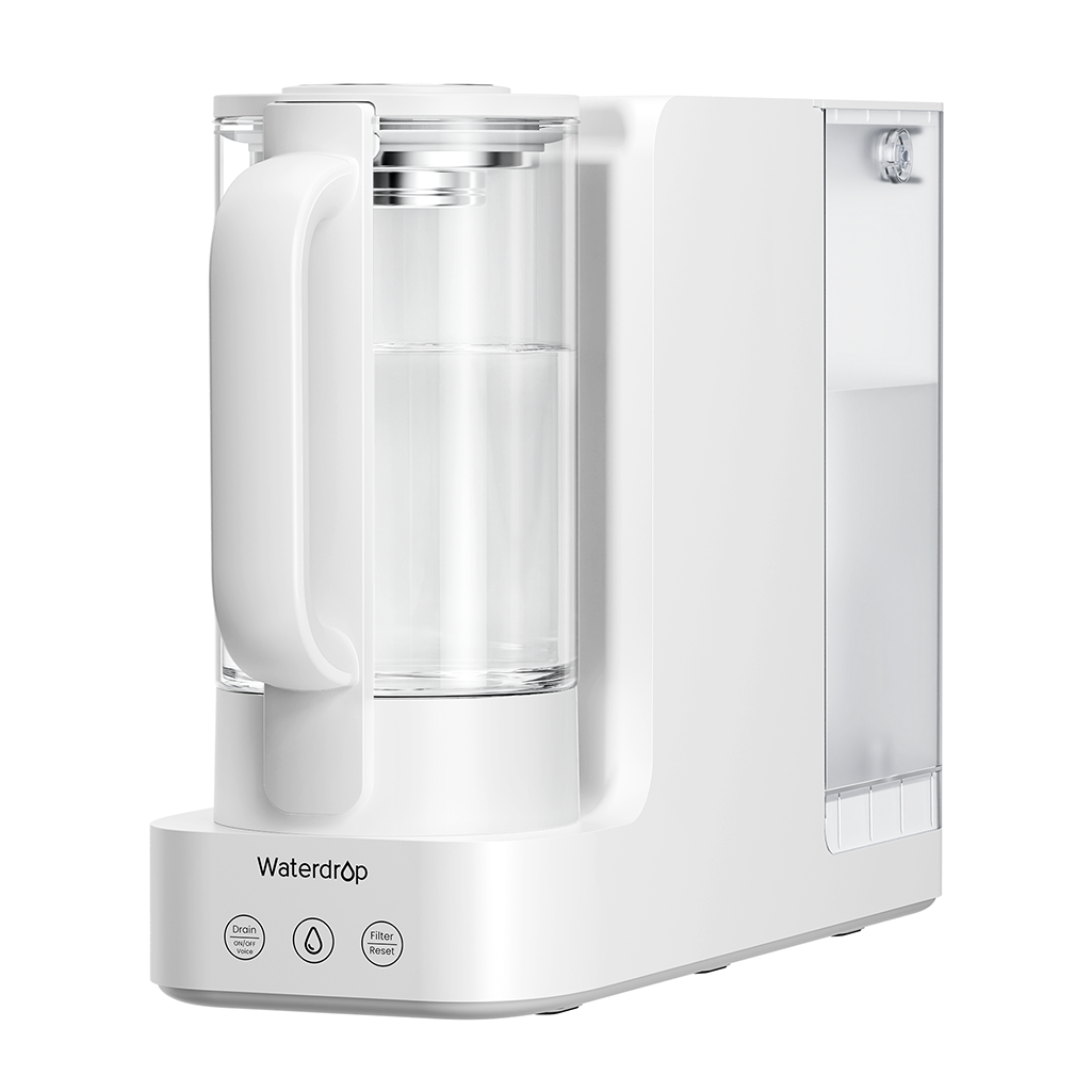 Waterdrop C2SL Countertop Mineral Reverse Osmosis System with Glass Pitcher