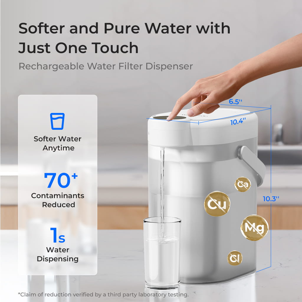 Waterdrop ED07LW Countertop Electric Water Filtration Pitcher