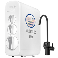 Waterdrop G3P600 Undersink Tankless Reverse Osmosis System - Black Faucet
