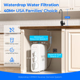 Waterdrop G3P800 Undersink Tankless Reverse Osmosis System - Black Faucet