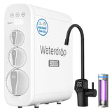 Waterdrop G3P800 Undersink Tankless Reverse Osmosis System - Black Faucet