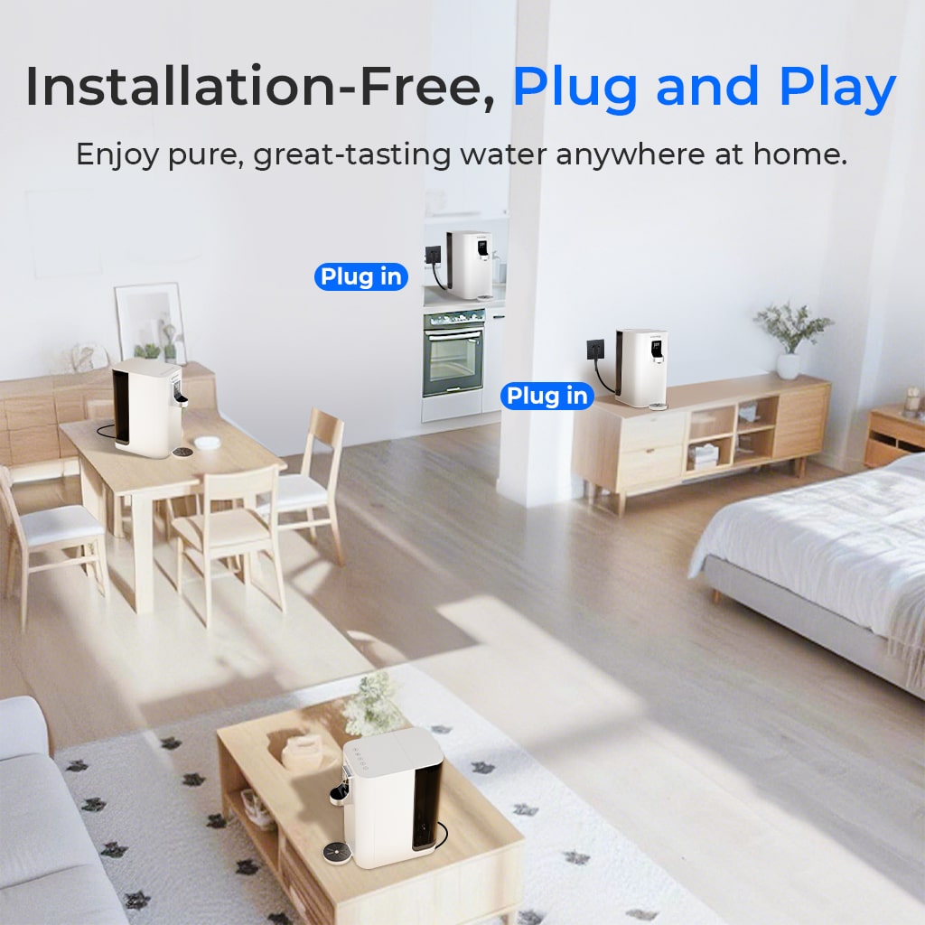 Instant Hot Countertop RO System - Waterdrop K19