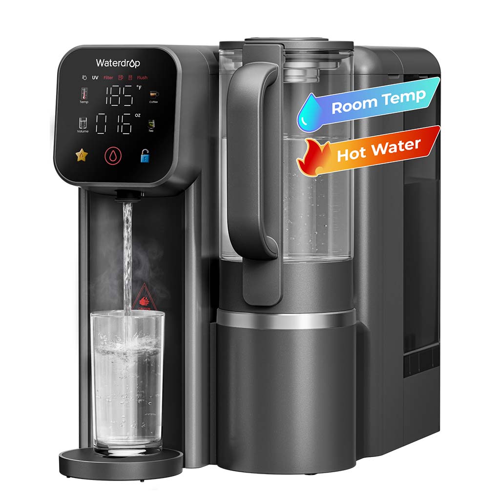 Waterdrop M6H Instant Hot Reverse Osmosis System, Countertop RO Filter