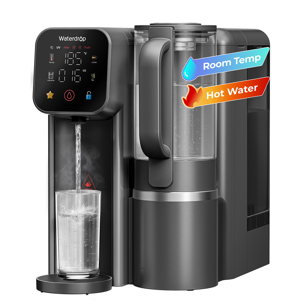 Waterdrop M6H Instant Hot Reverse Osmosis System, Countertop RO Filter