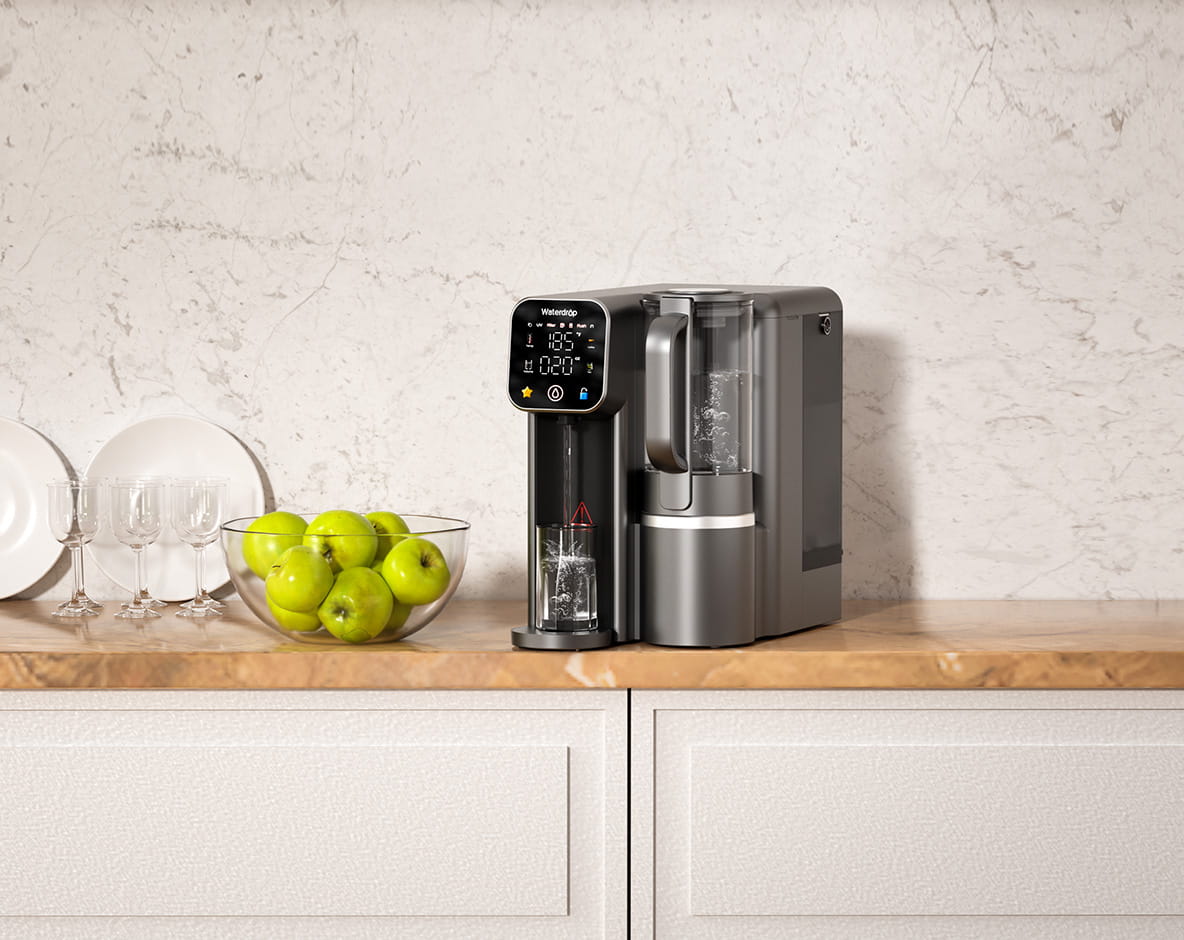Waterdrop M6H Instant Hot Reverse Osmosis System, Countertop RO Filter