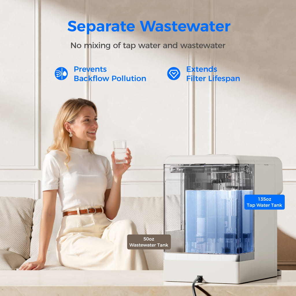 Waterdrop M6SL Mineral Reverse Osmosis System Countertop Water Filter