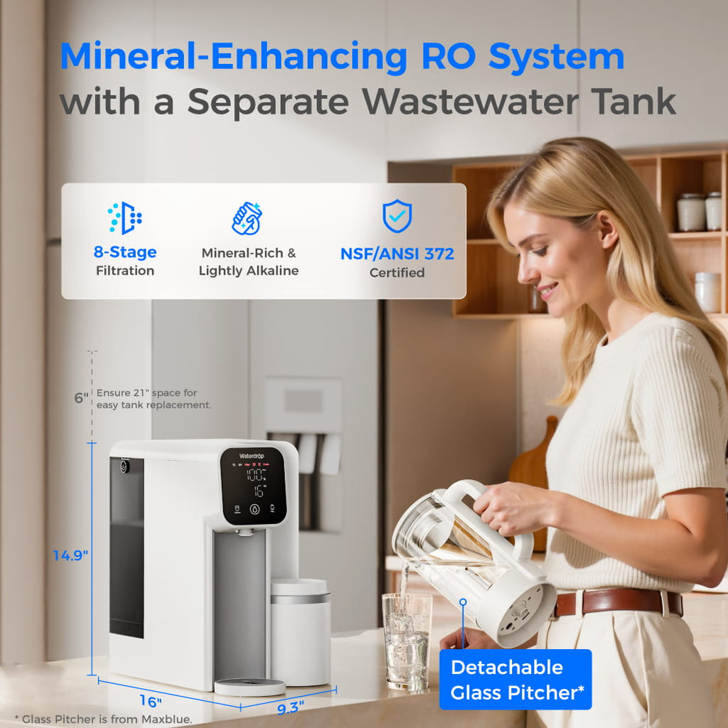 Waterdrop M6SL Mineral Reverse Osmosis System Countertop Water Filter