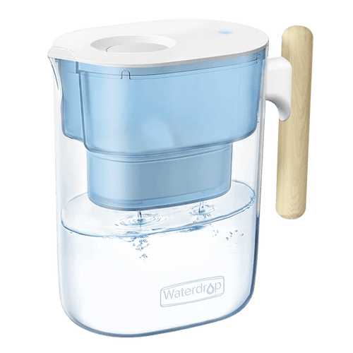Waterdrop Chubby Pitcher Water Filter with Wooden Handle PT-04
