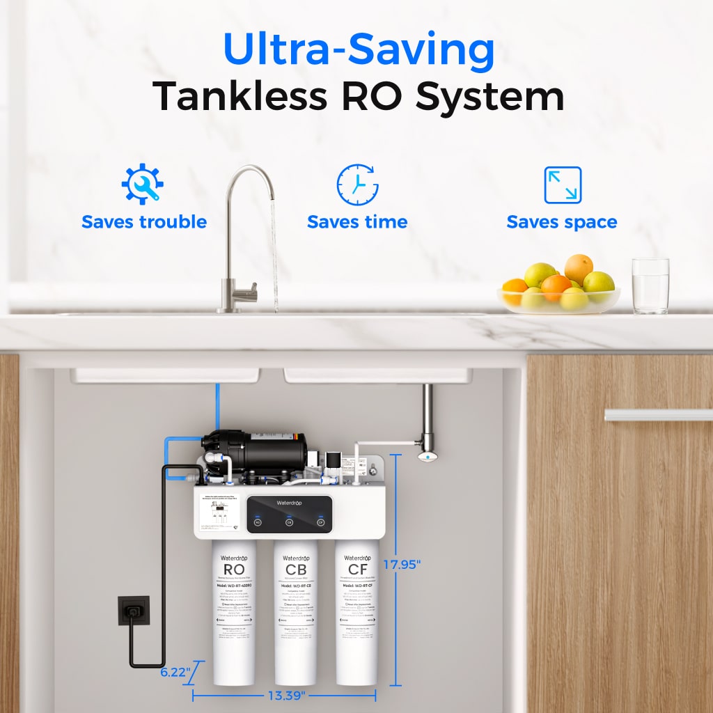 Waterdrop T3-C 450G Reverse Osmosis Water Filters for the Sink