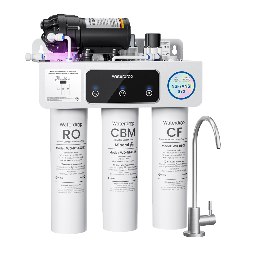 Waterdrop T3-M 450G Remineralization RO Under the Sink Water Filter