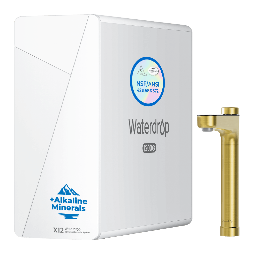 Waterdrop X Series Reverse Osmosis System, X12-Gold