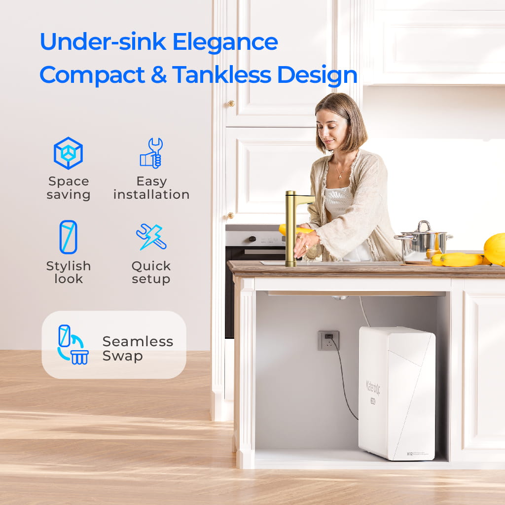 Waterdrop X Series Reverse Osmosis System, X12-Gold