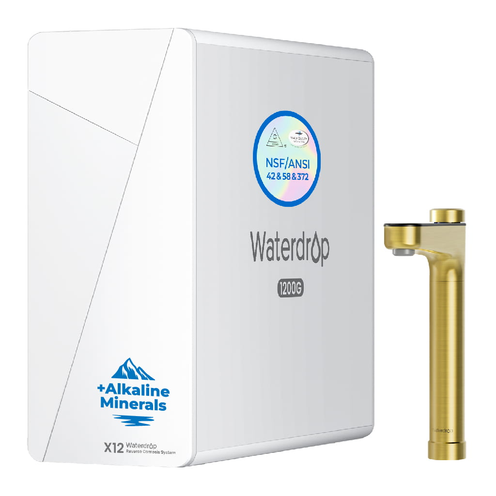Waterdrop X Series Reverse Osmosis System, X12-Gold