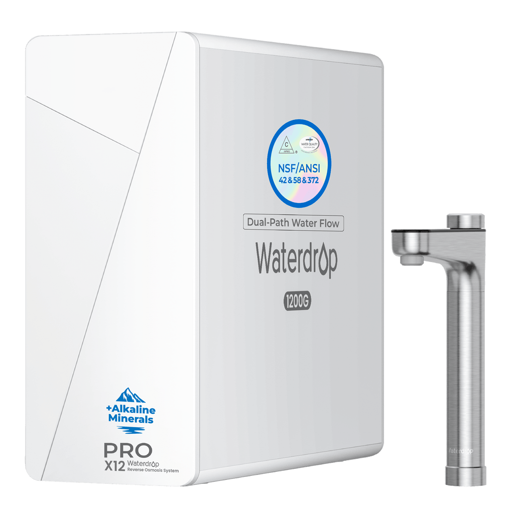 Waterdrop X Series Dual Flow Reverse Osmosis System, X12-PRO